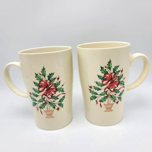 Lenox Christmas Holiday Coffee Tea Mug Cup Holly Berry American by Design 16 oz